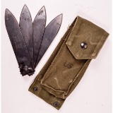 Vietnam Era 4 Blade Folding Throwing Knife