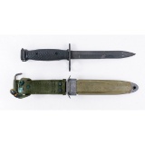 Vietnam Era US M7 Bauer Bayonet and M8A1 Scabbard