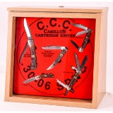 Vintage Camillus Cartridge Knife Display