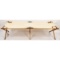 US Military White Wooden and Canvas Cot