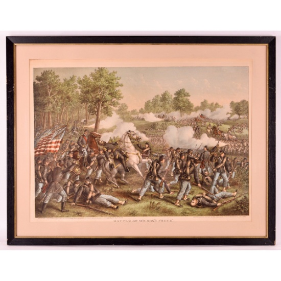 Battle of Wilson's Creek Framed Lithograph
