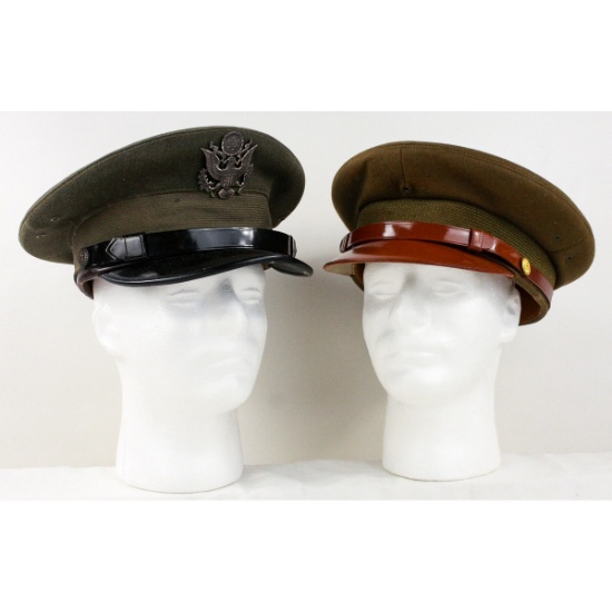 US Army and Marine Enlisted Man's Hats