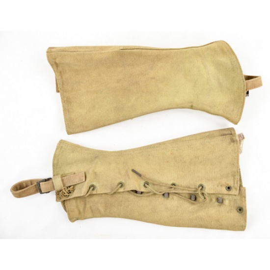 WWI US Army Canvas Gaiters