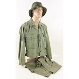 WWII US Army Poplin Trousers, Jacket and Hat