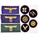 Lot of 8 WWII German Navy Patches RARE