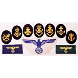 Lot of 10 WWII German Navy Patches