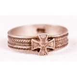 Imperial German Iron Cross Silver Ring