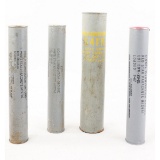 Lot of 3 Military Signal Flares and Grenade