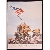 WWII Iwo Jima Flag Raising Poster