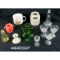 Lot of 15 Glass Cups and Containers