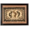 Framed Native American Style Woven Rug Art