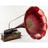 Edison Home Model A Phonograph W/Horn & Support