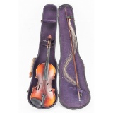 Mini/Small Childs Violin W/Bow & Case