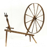 Vintage Large Spinning Wheel