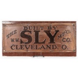 Built By Sly Mfg. Co. Sign