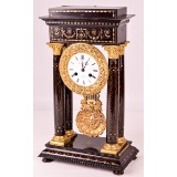 Vintage Wooden French Mantel Clock