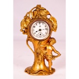 Jennings Brothers MFG Co. Brass Clock