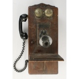 Julius Andrae & Sons Wooden Wall Telephone