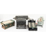 Lot of 4 Vintage Printing Machines/Typewriters