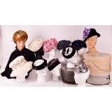 Lot of 12 1950's-1960's Women's Hats