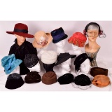 Lot of 17 Misc. Vintage Hats