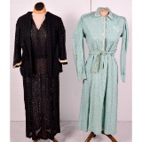 Two 1930's Cotton Day Dresses