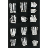 Lot of Pressed Glass Shot Glasses/Cups