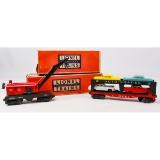 Lionel 6580 Railroad Crane and 6414 Auto Carrier