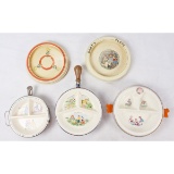 Vintage Ceramic Children's Food Warmer Dishes