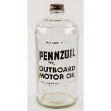 Pennzoil Glass Motor Oil Bottle