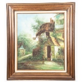 Framed Oil on Canvas Painting