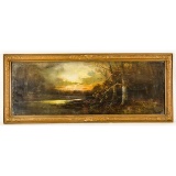 Framed Autumn Landscape Scene