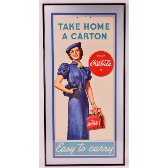 RARE 1937 Coca-Cola Take Home a Carton Ad