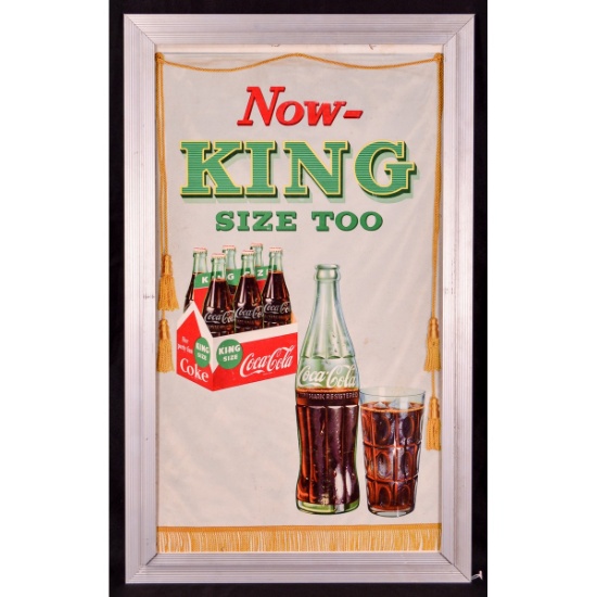 Coca-Cola Framed Litho Ad - King Size