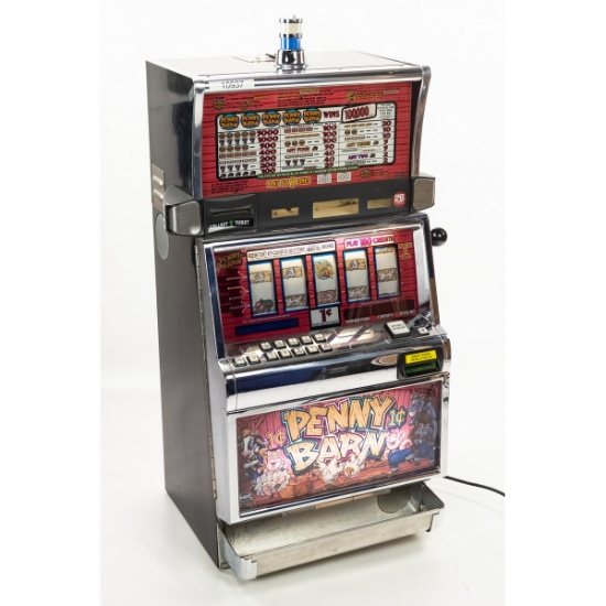 Contemporary 1 Cent Electric Slot Machine