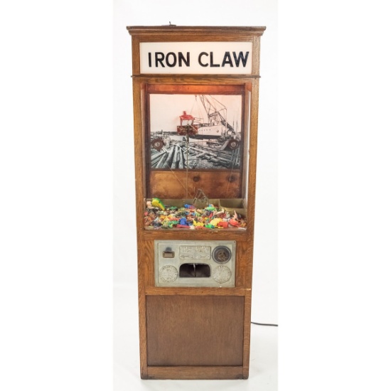Vintage Stand Up Iron Claw Machine