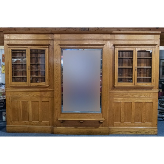 Oak Barbershop Back Bar
