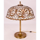 Lamb Bros. Leaded Glass Table Lamp
