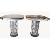 1933 Pair Art Deco Pub/Pedestal Tables (2)