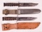 Lot of 2 US Camillus Fighting Knives