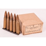 15 Rounds of Czech VZ52 Ammo 7.62x45 1952 Dated