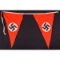 2 WWII German NSDAP Cloth Pennants