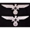 WWII German Veteran Eagle Tunic Emblems Lot of 2