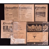 7 WWII German Newspapers