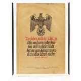 WWII German Framed Award Document