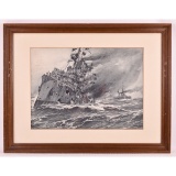 Framed Battleship Print