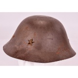 WWII Japanese Air Raid Civil Defense Helmet