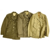 3 WWII US Army Dress Jackets