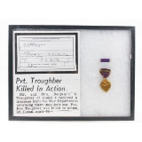 WWII US 11th AB KIA at Luzon Purple Heart