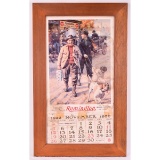 Framed 1922 Remington Calendar